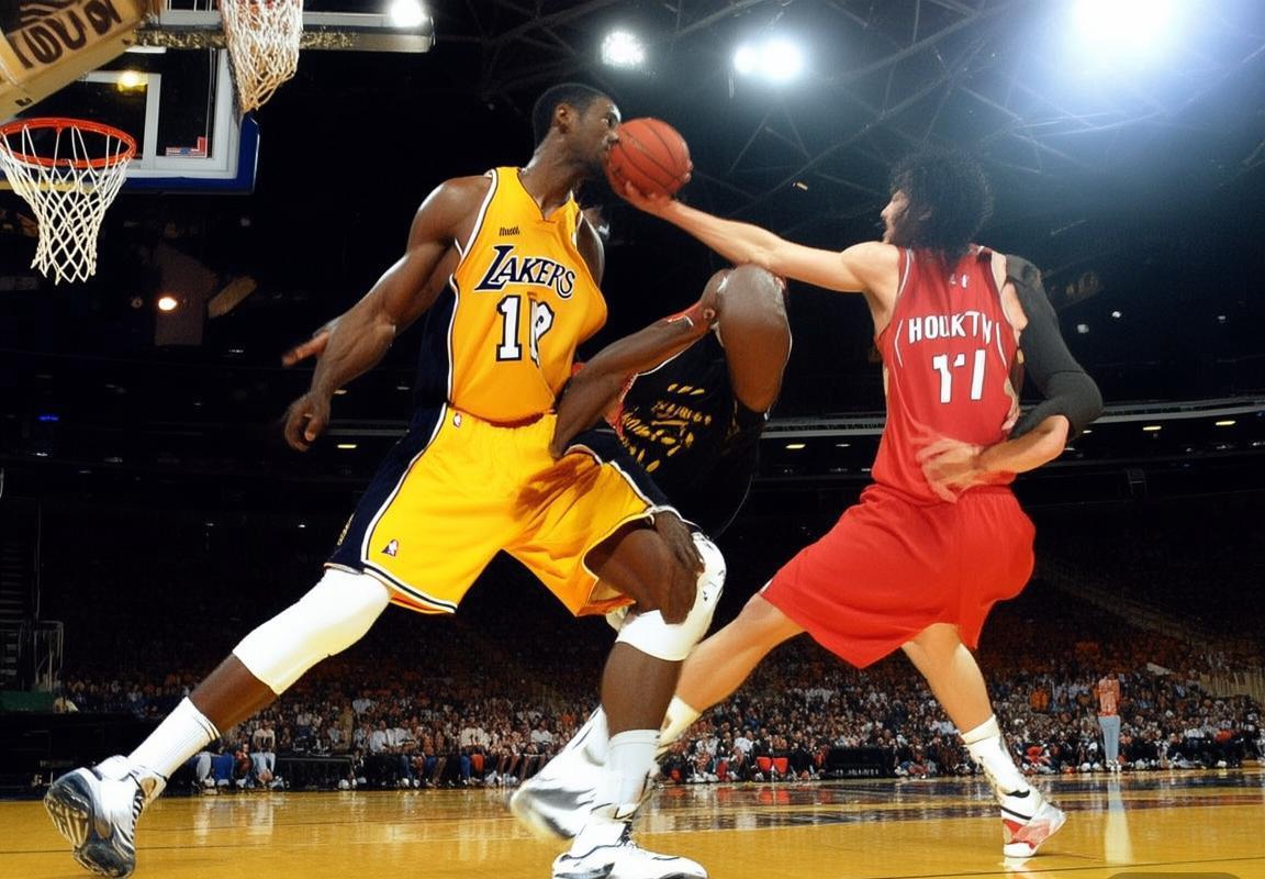 科比与姚明巅峰对决：黑曼巴与巨人的篮球传奇(图2)